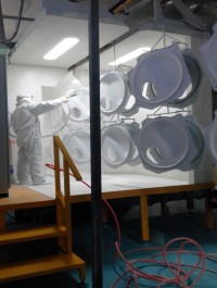 丝网自动喷粉系统静电粉末喷粉房